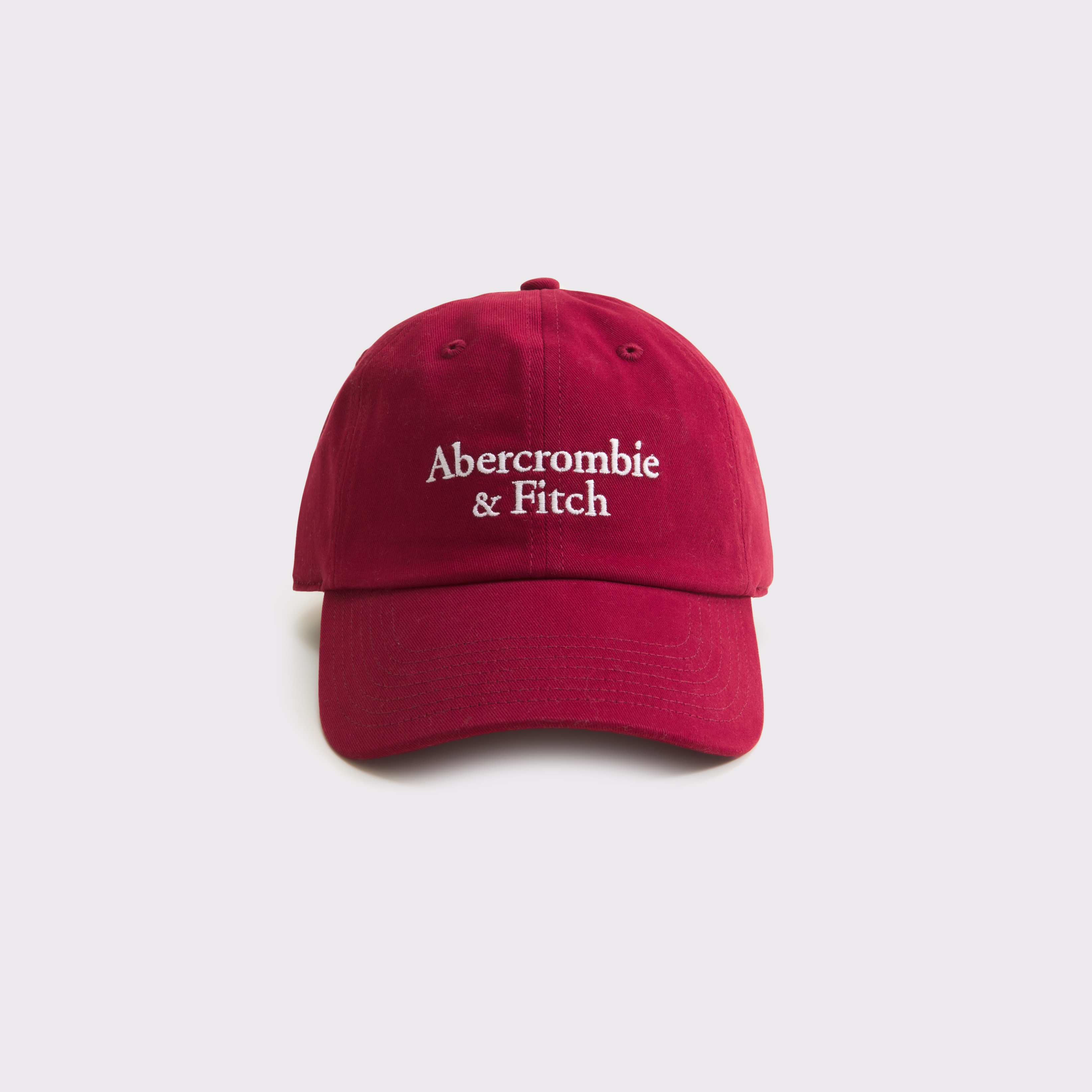 Abercrombie & Fitch Kids' Logo Baseball Hat In Red