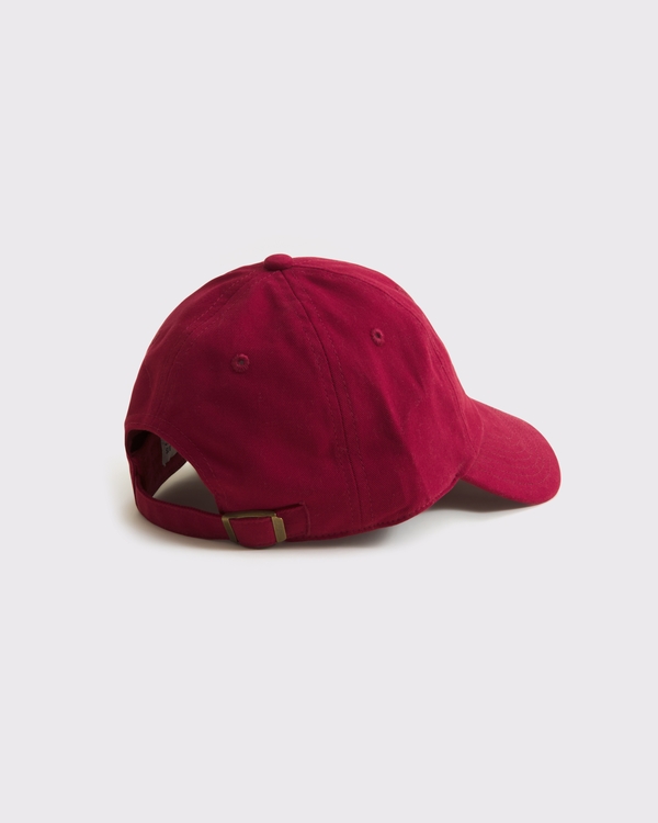 logo baseball hat, Red view 2