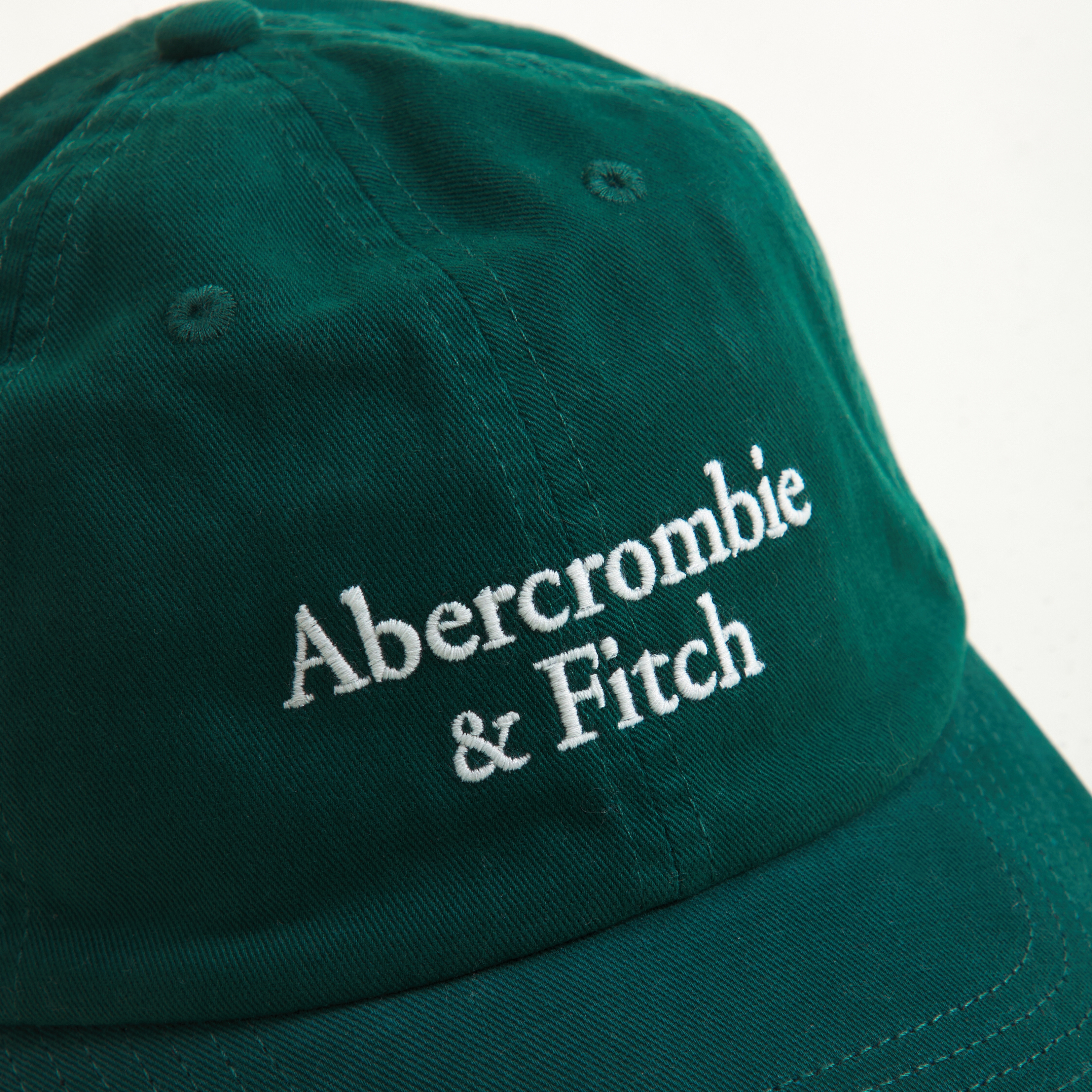 Abercrombie & Fitch Logo Baseball Hat In Green