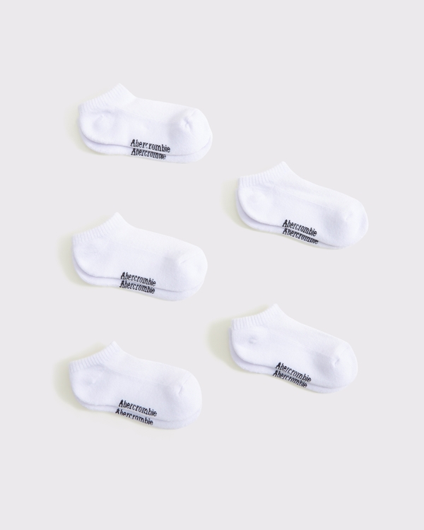 5-pack ankle socks, White view 1