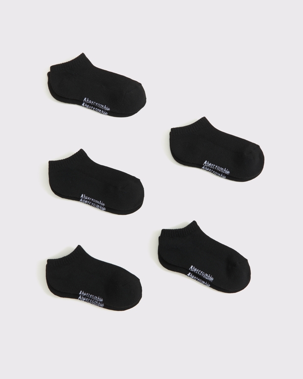 5-pack ankle socks, Black view 1