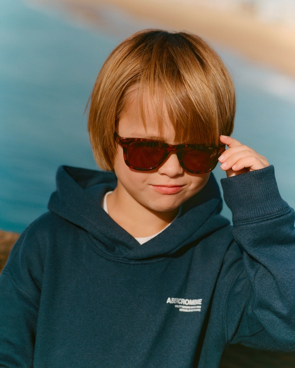 square sunglasses, Black view 1