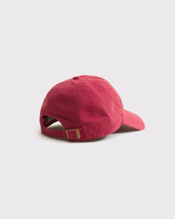 logo baseball hat, Red view 2