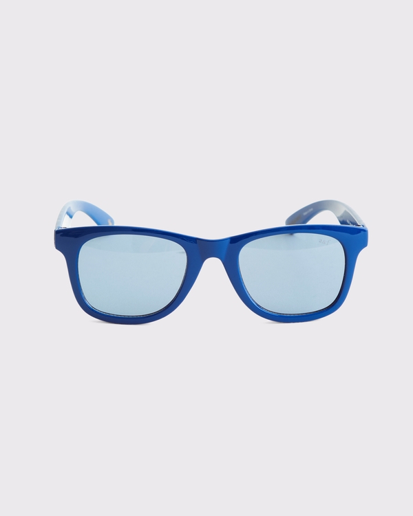 square sunglasses, Blue view 1