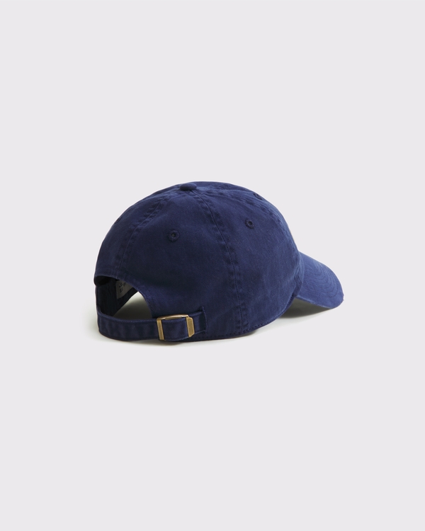 logo baseball hat, Navy view 2