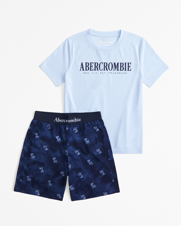 Kids Grey Athletics Club PJ Set, Pajamas