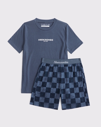 boys shorts pajama set | boys pajamas | Abercrombie.com