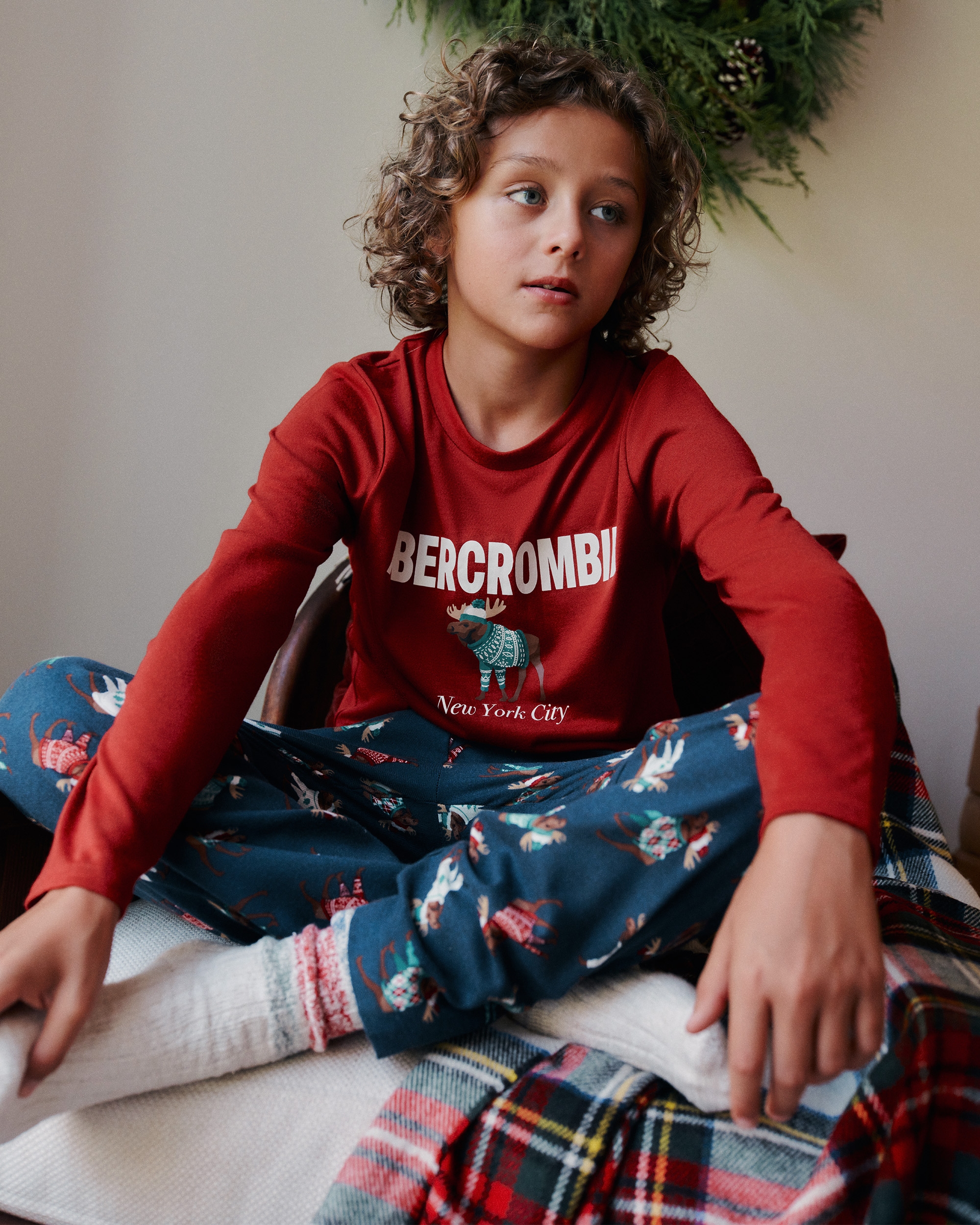 Abercrombie & Fitch Kids' Flannel Pajama Set