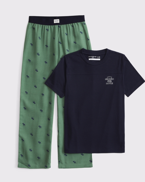 pant pajama set, Navy view 1