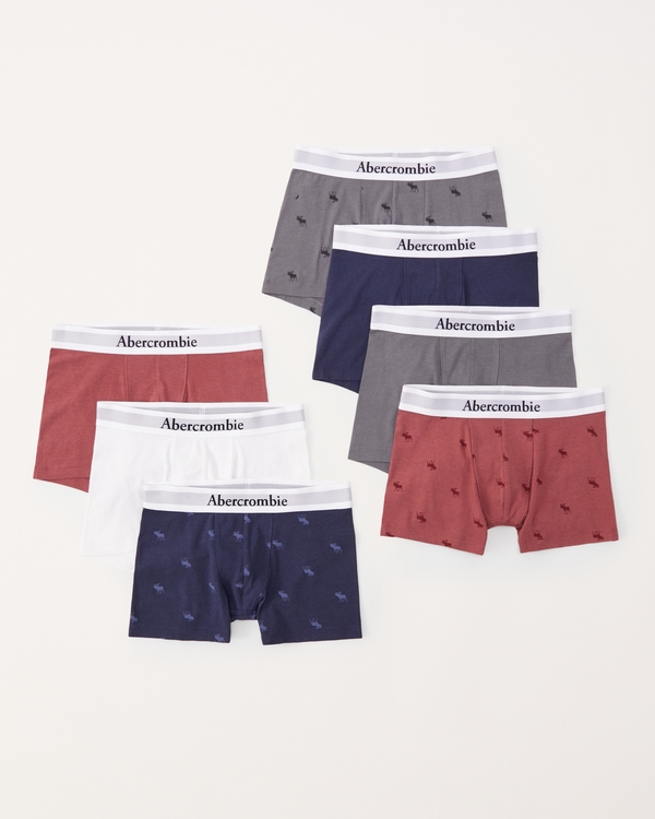 7-pack boxer briefs, Red Multi