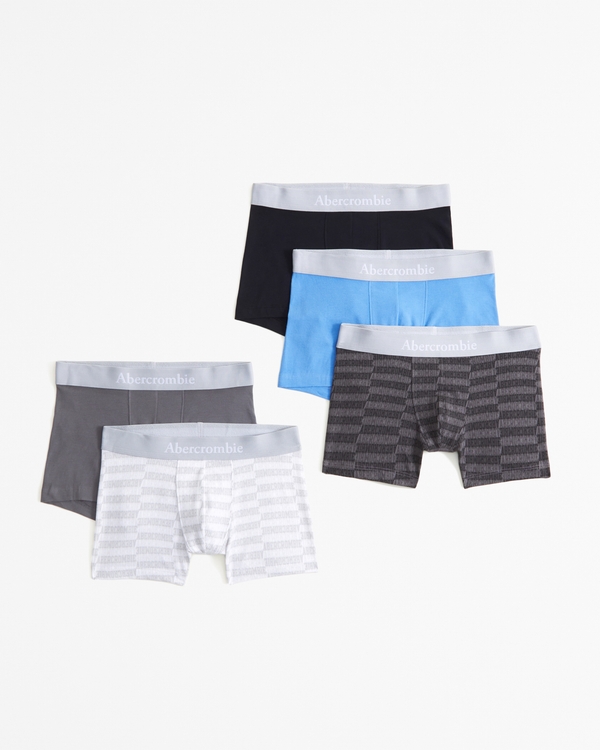 5-pack boxer briefs, Gray Multi Color