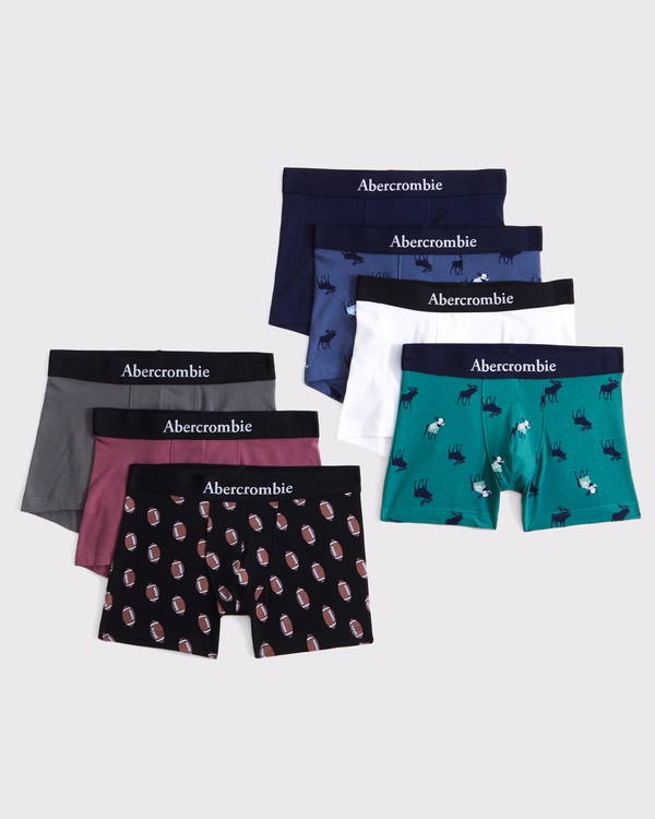 7-pack boxer briefs, Green Pattern Multicolor view 1