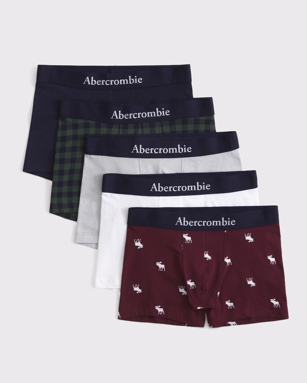 5-pack boxer briefs, Maroon Multipack view 1