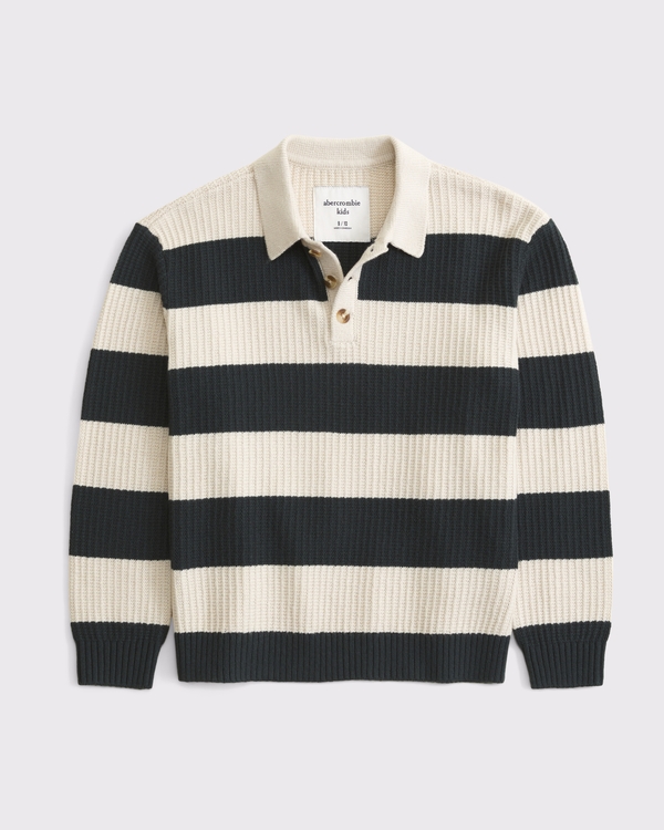 rib sweater polo
