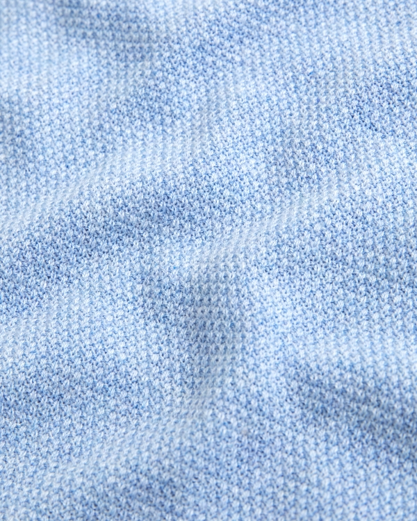 textured crew sweater, Light Blue view 2