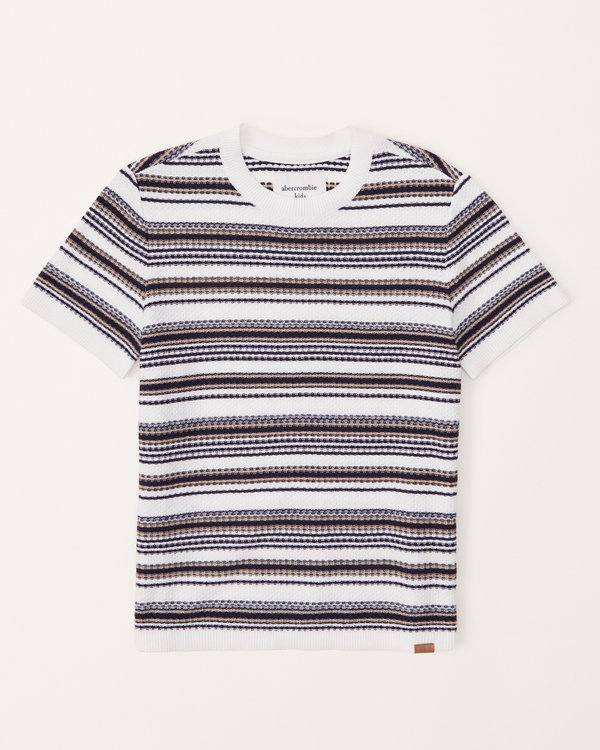 sweater tee, White Stripe