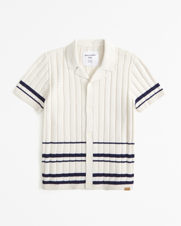 button-through sweater polo