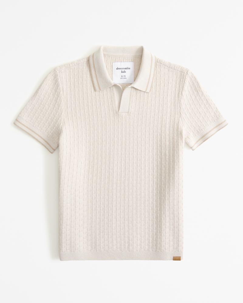 boys johnny collar knit polo | boys tops | Abercrombie.com