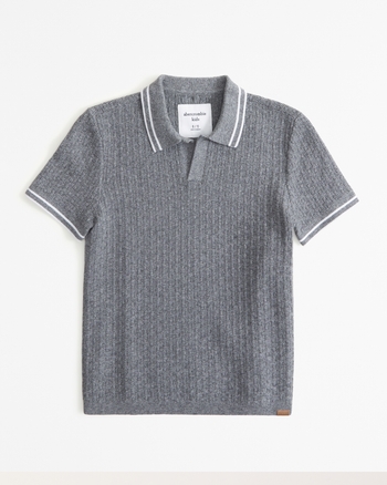boys johnny collar knit polo boys clearance Abercrombie com