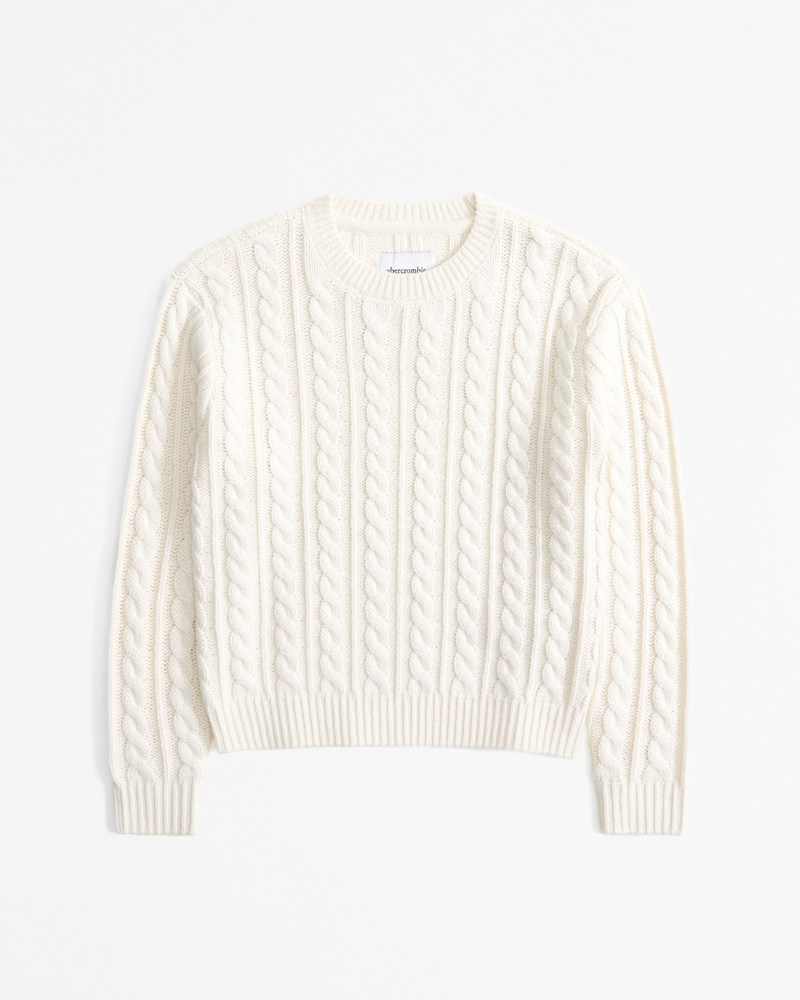 Cable crew sweater sale