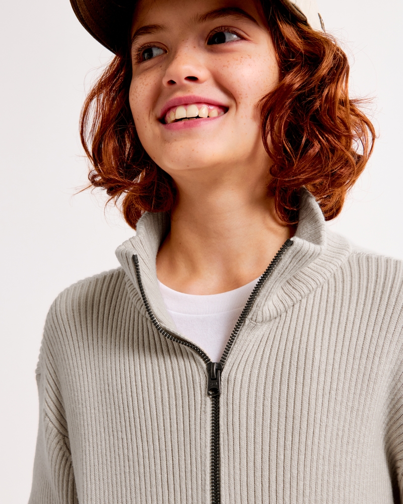 full-zip sweater