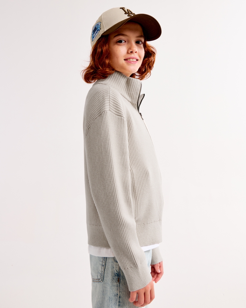 full-zip sweater