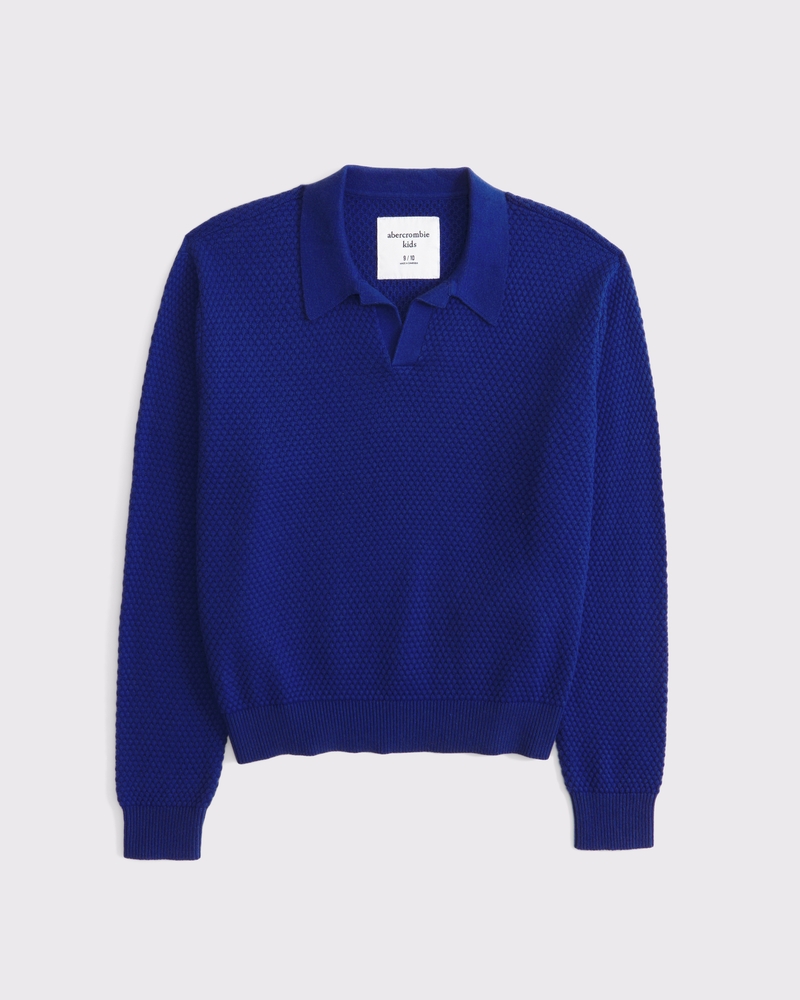boys long-sleeve johnny collar sweater polo boys clearance