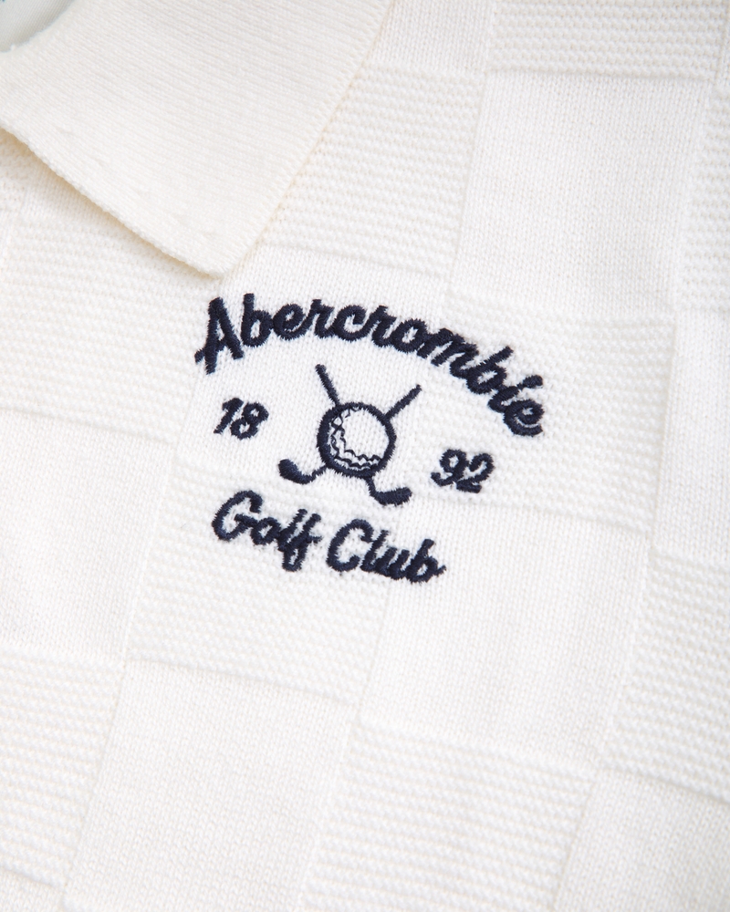 abercrombie golf club sweater polo