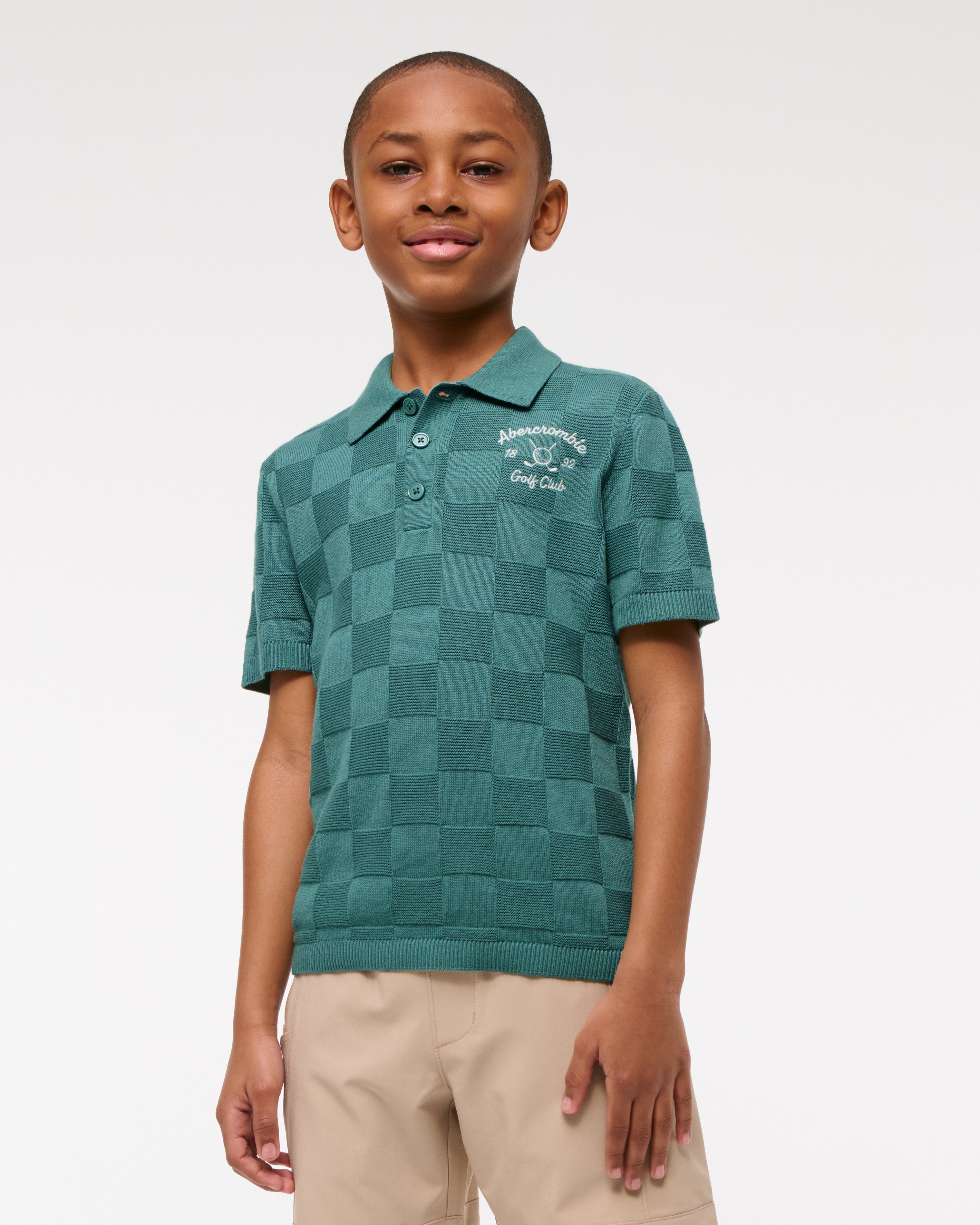 Abercrombie & Fitch Kids' Abercrombie Golf Club Sweater Polo In Blue