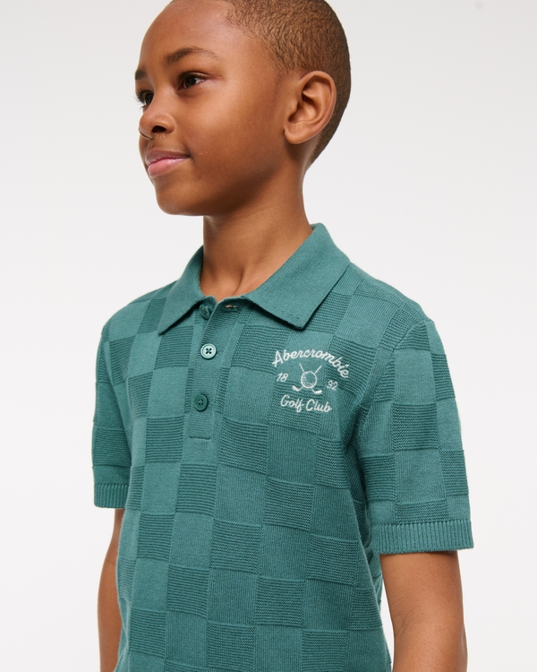 abercrombie golf club sweater polo