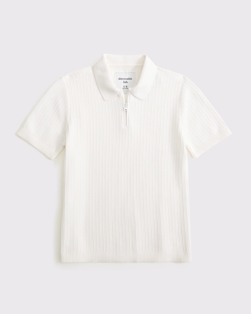 sweater polo quarter-zip