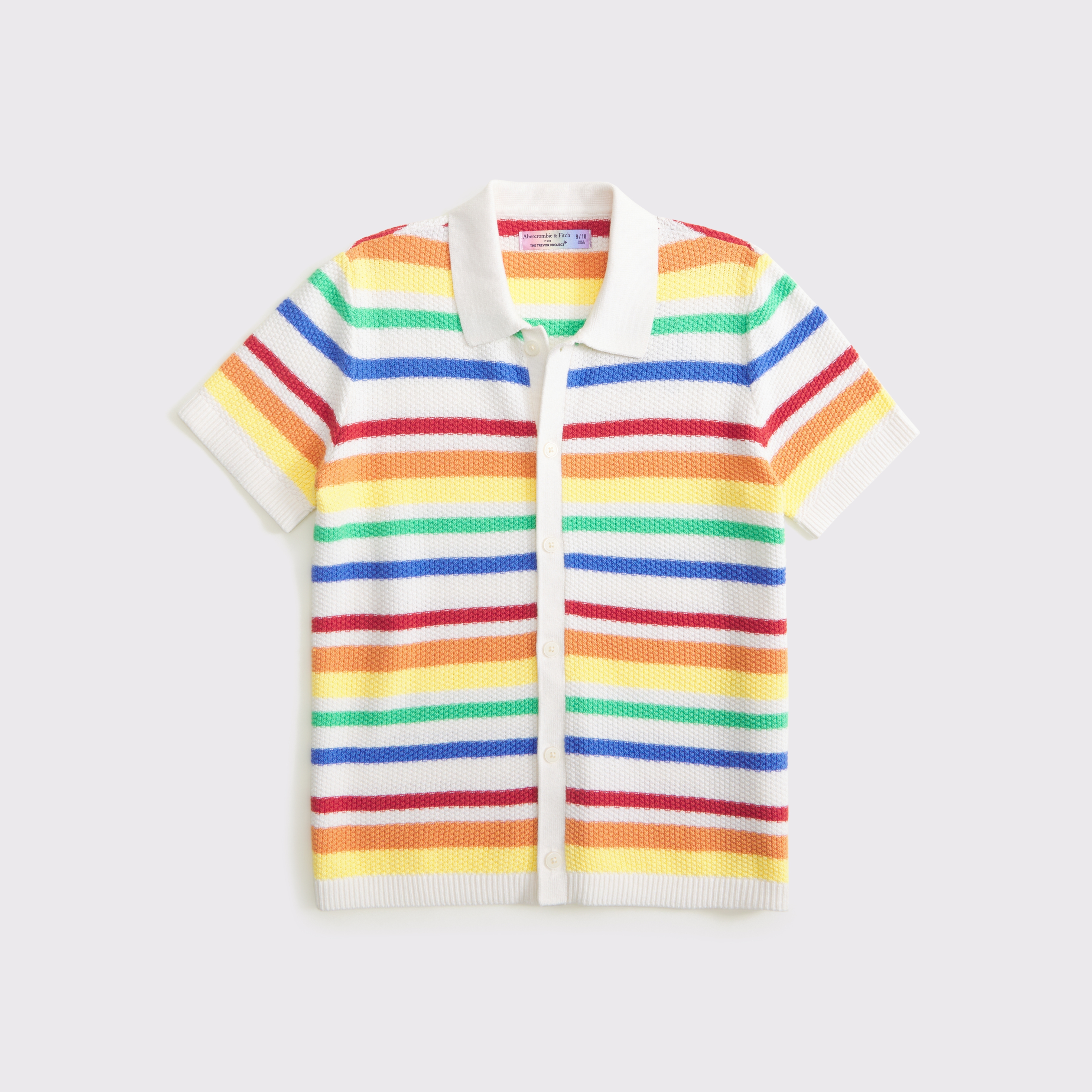 Abercrombie & Fitch Kids Pride Button-through Sweater Polo In Multi