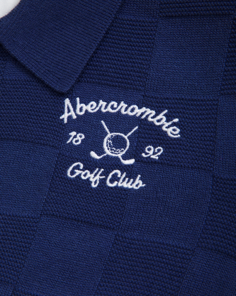 abercrombie golf club sweater polo