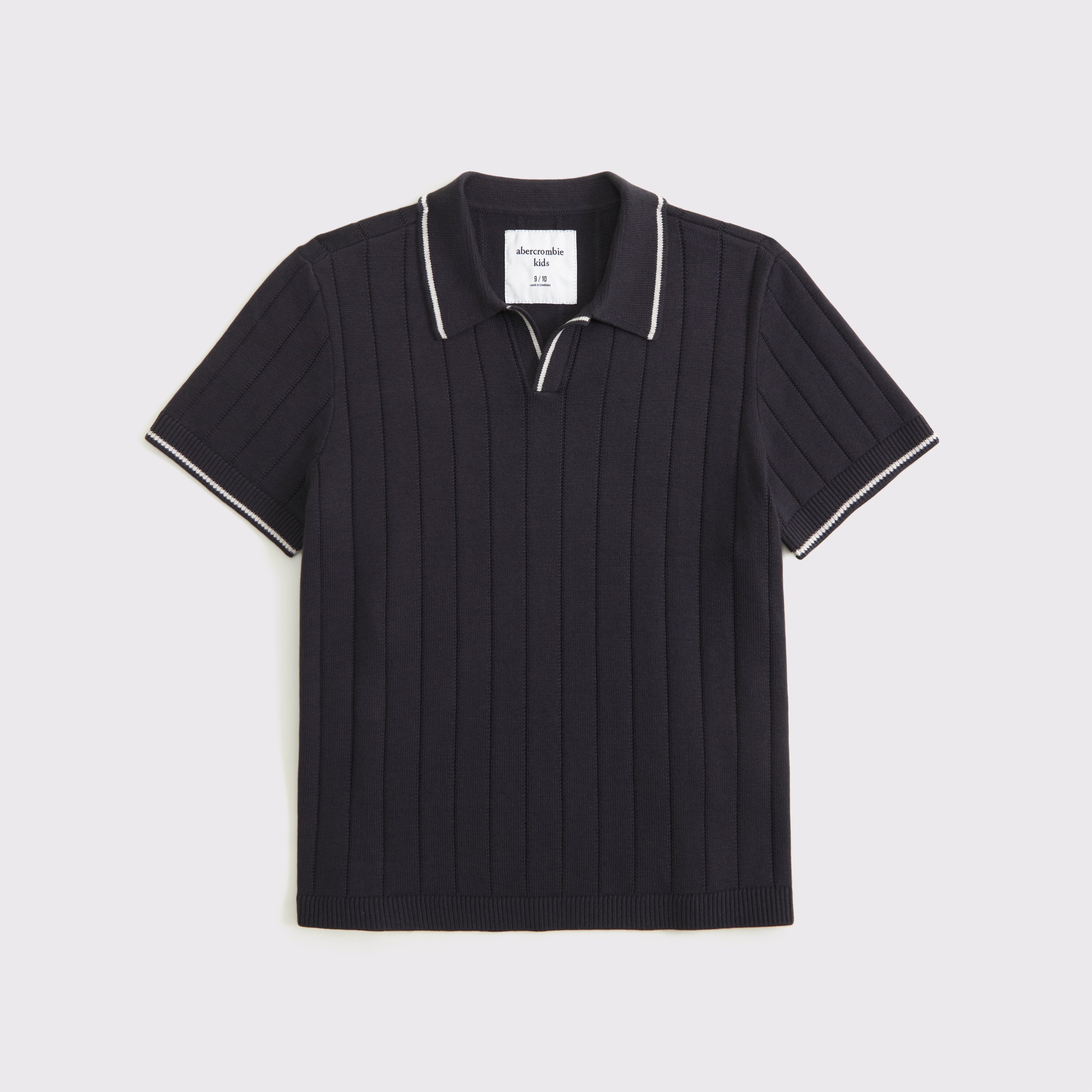 Abercrombie & Fitch Kids' Johnny Collar Sweater Polo In Gray
