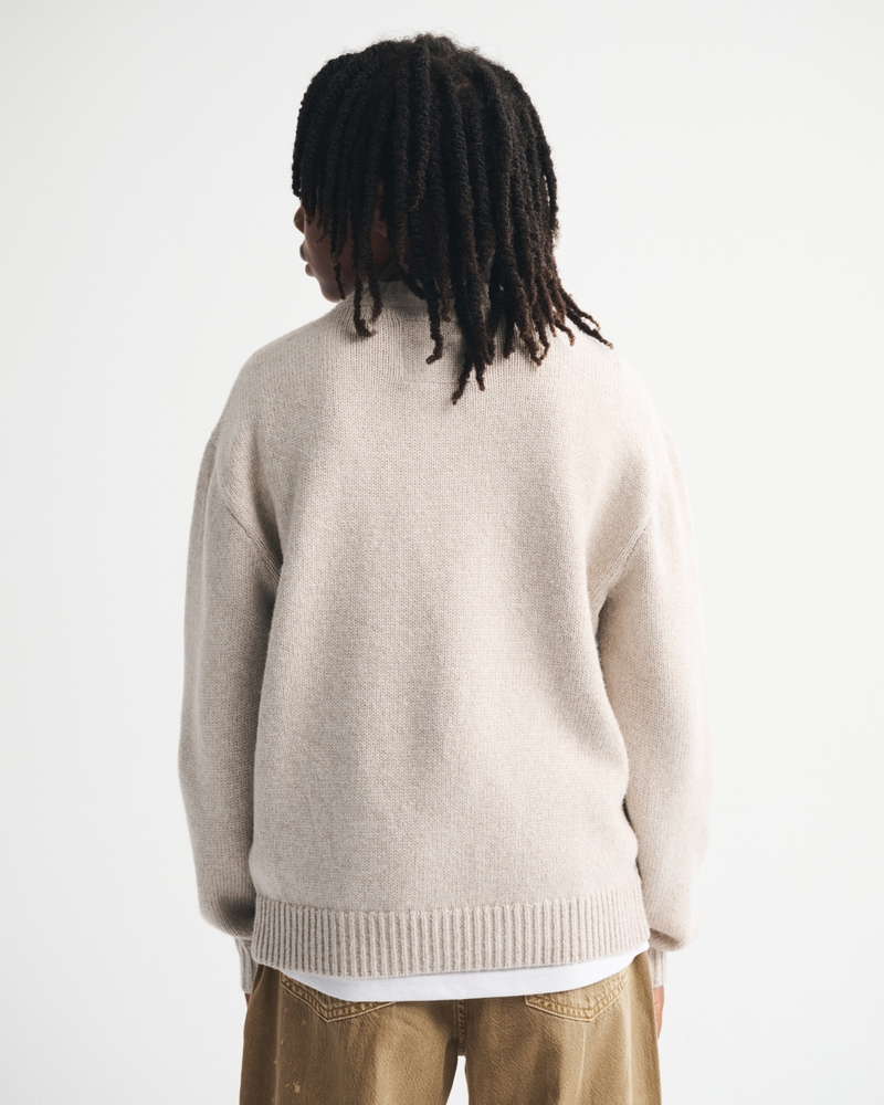 western graphic crew sweater