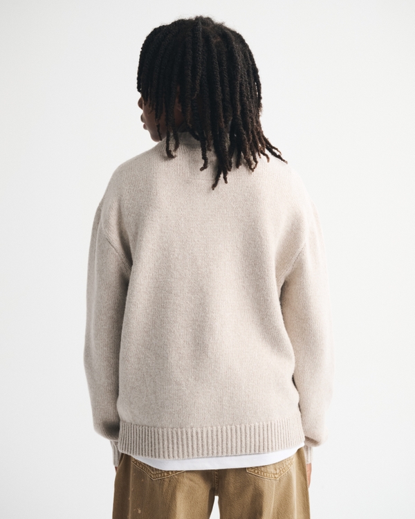 western graphic crew sweater