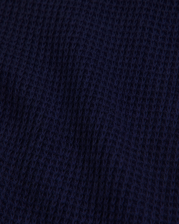 button-through sweater polo, Navy view 2