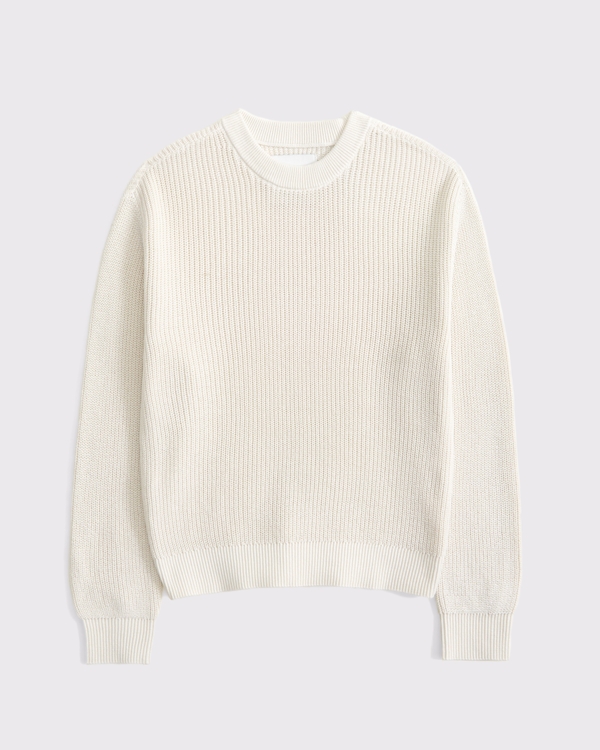 crew sweater, Cream view 2