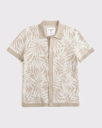 button-through sweater polo