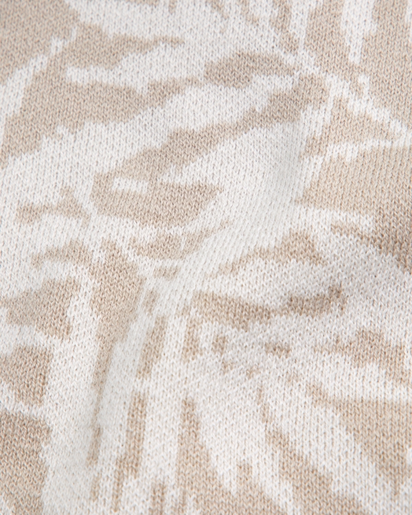 button-through sweater polo, Light Brown Pattern view 2