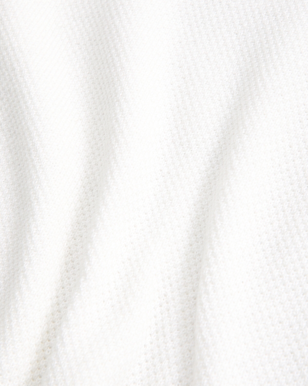 3-button sweater polo, Cream view 2