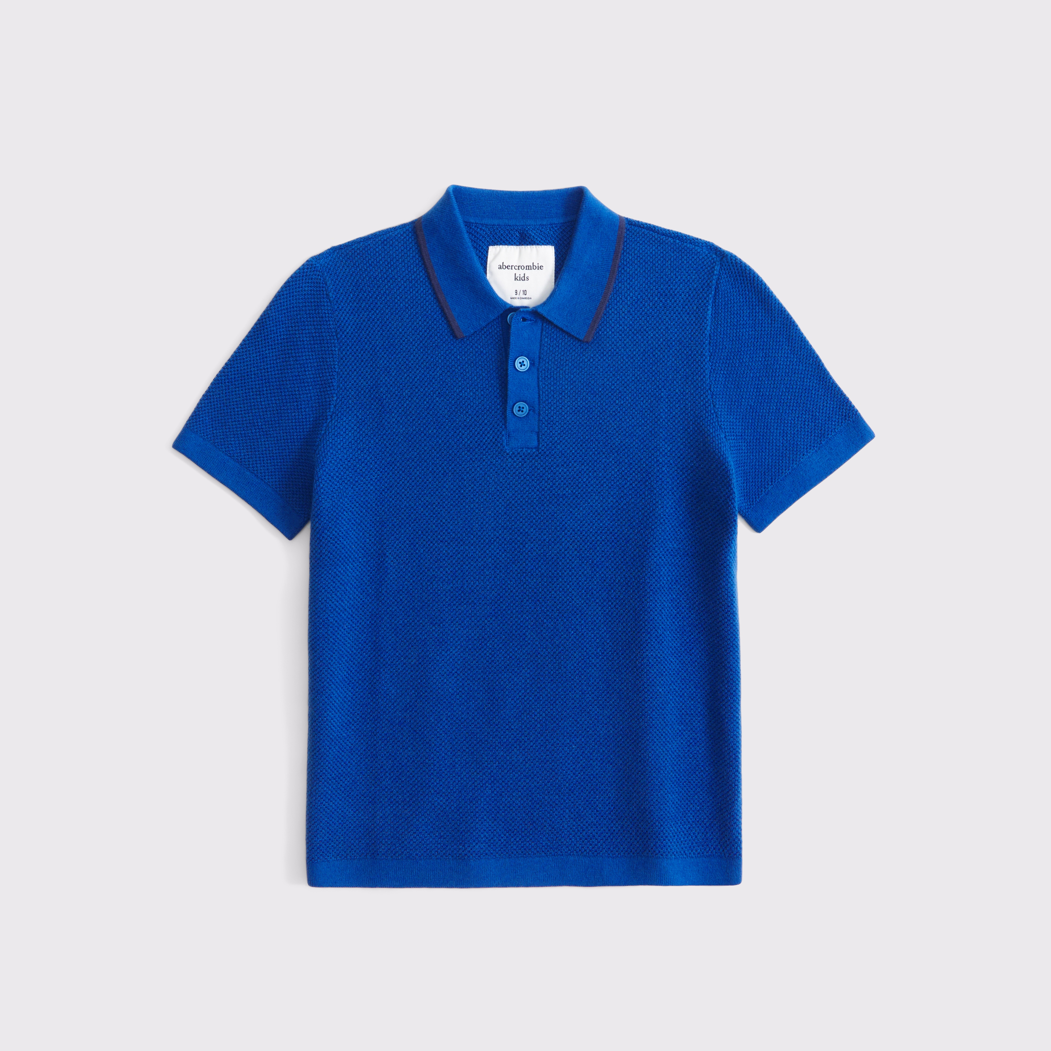 3-button sweater polo