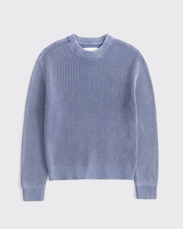crew sweater, Blue view 2