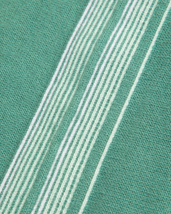 Strick-Polo mit Knopfverschluss, Grün view 2