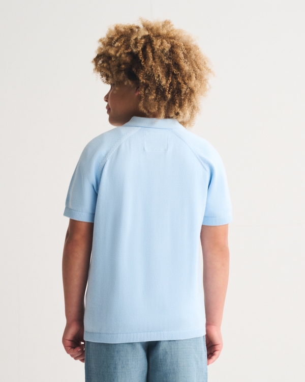 button-through sweater polo