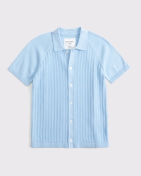button-through sweater polo