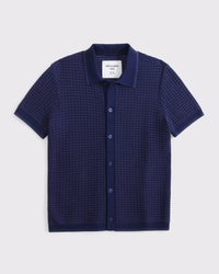 button-through sweater polo