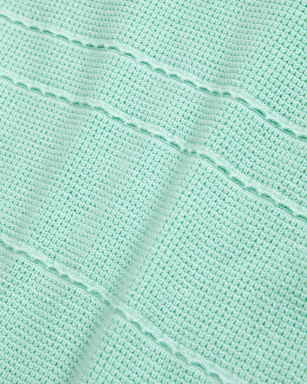 johnny collar sweater polo, Mint Green view 2