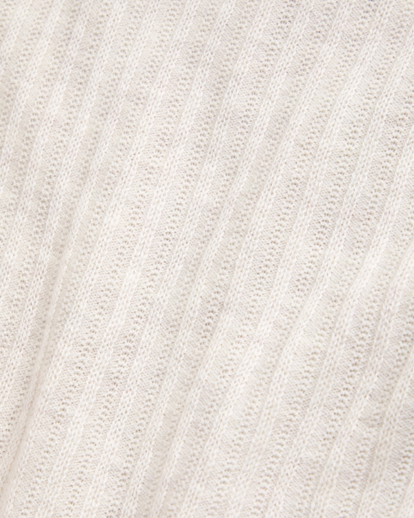 short-sleeve johnny collar sweater, Cream view 2