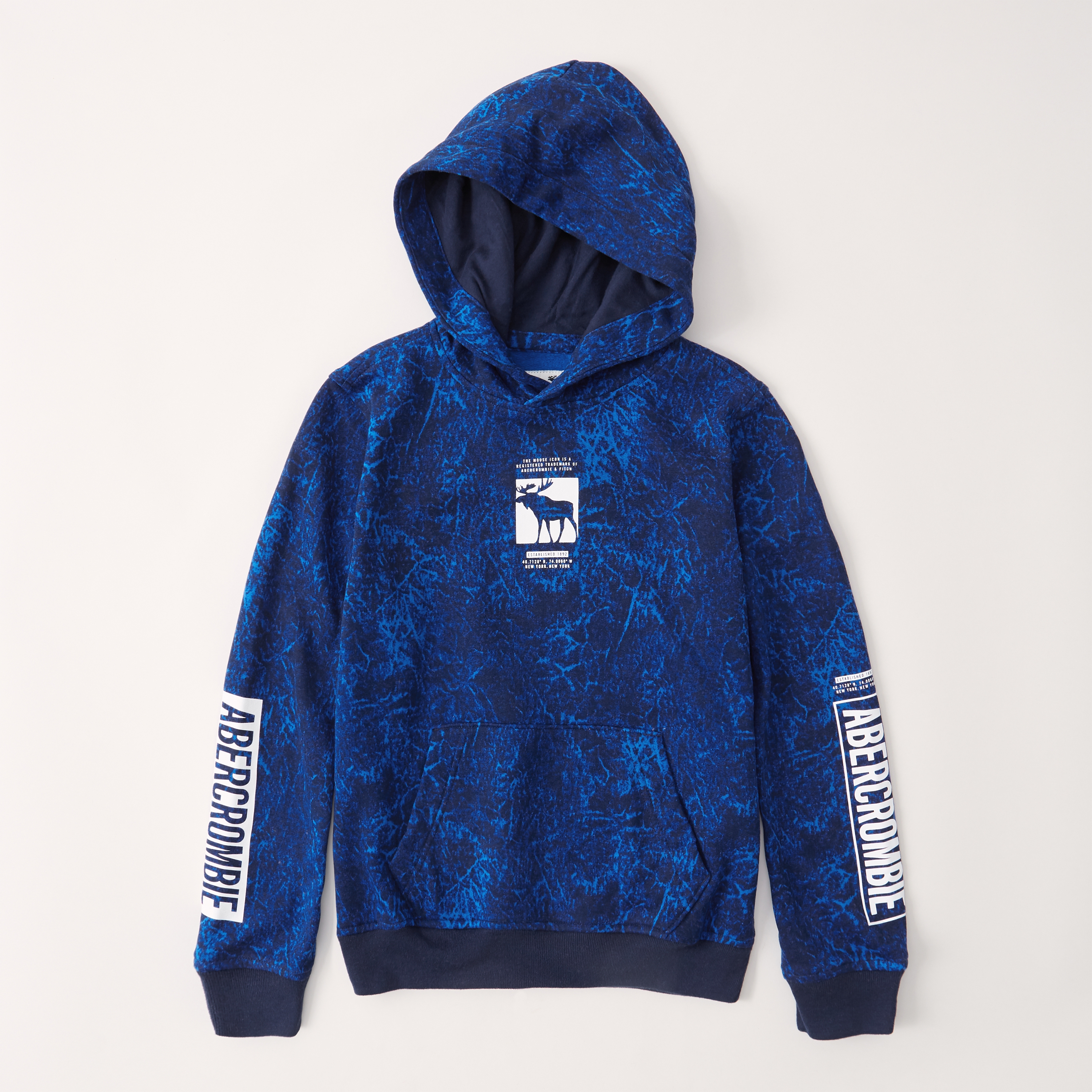 abercrombie blue hoodie